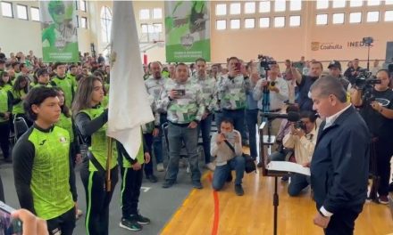 Abandera gobernador a delegación deportiva de Coahuila que participará en Olimpiadas Nacionales CONADE 2023