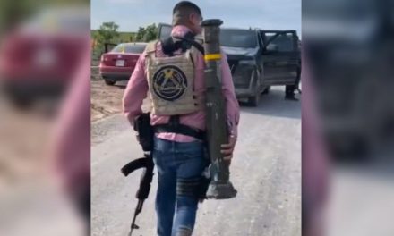Video: El lanzacohetes con el que fue captado un presunto sicario en Tamaulipas