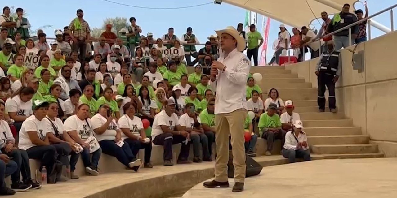Manolo Jimenez promete mayor seguridad en Ocampo, Coahuila