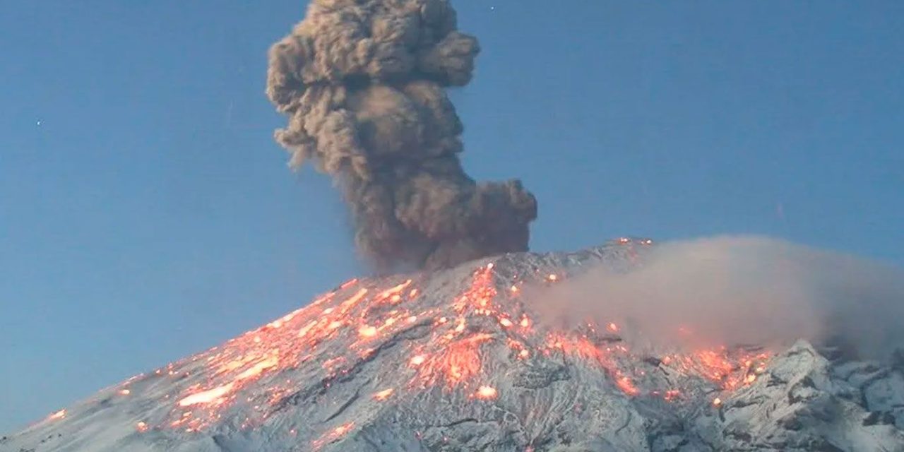 Registra el Popocatepétl 192 exhalaciones y 4 explosiones en 24 horas