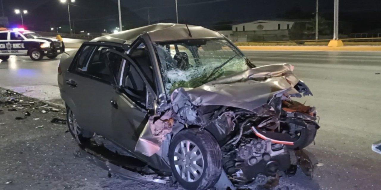 Conductor se queda dormido y termina prensado en Ramos Arizpe