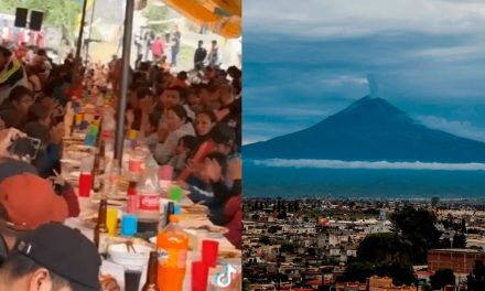Arman fiesta patronal en Puebla en plena explosión del Popocatépetl