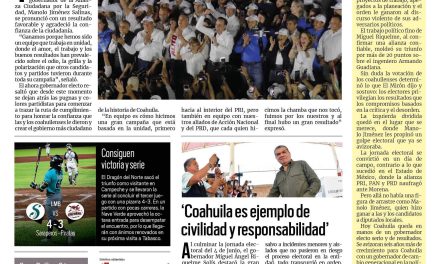Portada RCG Carbonífera [5 de junio de 2023] Arrasa Manolo en todo Coahuila; mineros exigen justicia en la región y más…