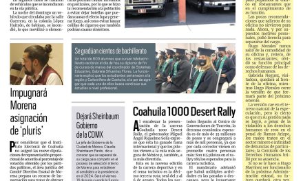 Portada RCG Carbonífera [13 de junio de 2023] Crecen atenciones por incendios; globos de cantoya reúnen a ciudadanos y más…