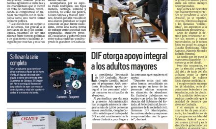 Portada RCG Centro [12 de junio de 2023] Recibe Manolo Jiménez constancia como gobernador electo de Coahuila; agota UAdeC becas de inclusión en la región y más…