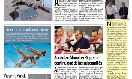 Portada RCG Centro [27 de junio de 2023] Llaman a resguardar bienes de escuelas; autoridades atienden a obreros de AHMSA y más…