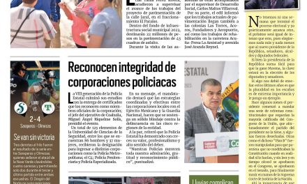 Portada RCG Fronteriza [9 de junio de 2023] Inspeccionan obras de pavimentación en Acuña; rifarán auto entre contribuyentes cumplidos y más…