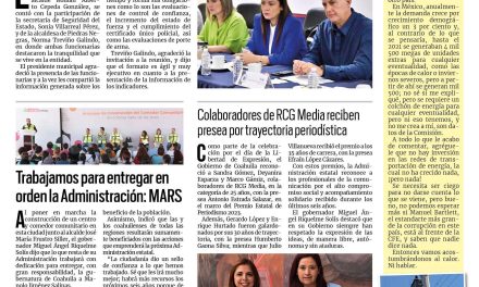 Portada RCG Laguna [24 de junio de 2023] Torreón se mantiene como una ciudad segura; Alcalde arranca con las obras en la colonia Pedregal del Valle y más…