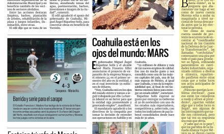 Portada RCG Lagunera [30 de junio de 2023] Realizan brigada de atención integral en La Joya; inicia reforestación al Cañón de Jimulco y más…