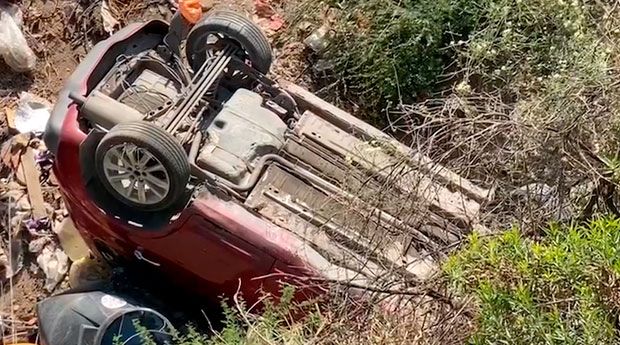 Saltillo: Cae a un arroyo, imprudencia lo lleva a protagonizar accidente
