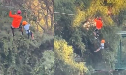 Video: Niño cae de una tirolesa a 12 metros de altura en el Parque Fundidora