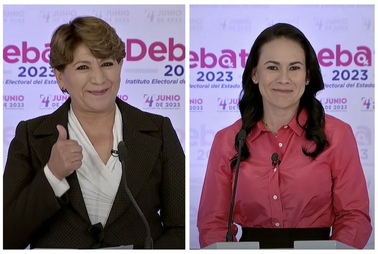 Delfina Gómez y Alejandra del Moral se dicen vencedoras en Edomex
