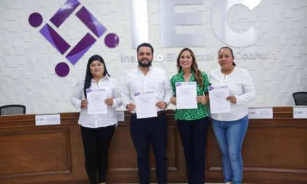 Entrega IEC constancias de mayoría a quienes integrarán la bancada de Morena en la próxima Legislatura