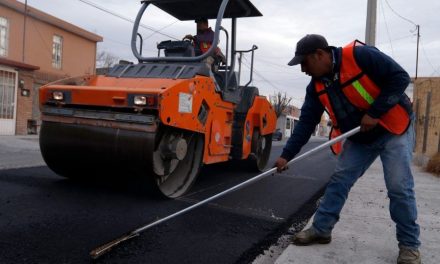 Avanza pavimentación de calles en la colonia Postal Cerritos
