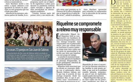 Portada RCG Carbonífera [9 de julio de 2023] Concluye programa de regularización; joven madre intenta quitarse la vida y más…
