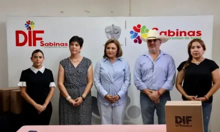 Entregan despensas saludables en Sabinas