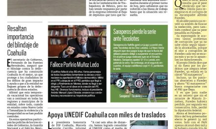 Portada RCG Centro [10 de julio de 2023] Filial de AHMSA queda en paro; siguen trabajos de Imagen Urbana en Monclova y más…