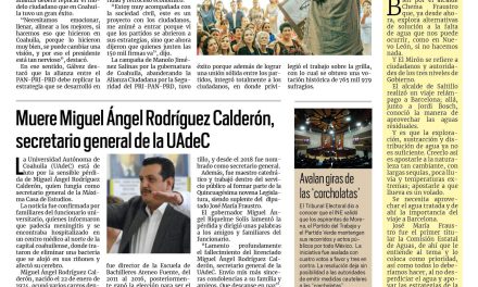 Portada RCG Centro [12 de julio de 2023] ‘Tenemos que replicar el modelo Coahuila’; preparan Feria de Monclova 2023 y más…