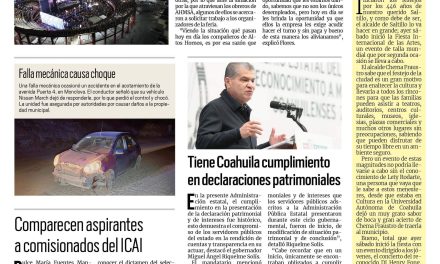 Portada RCG Centro [16 de julio de 2023] Obreros de AHMSA trabajan en la feria de Buenaventura; Cae 40% demanda de viviendas y más…