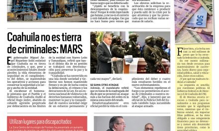 Portada RCG Centro [27 de julio de 2023] En riesgo hornos de AHMSA; arrancan trabajos en terrenos de FeriAcero Monclova y más…