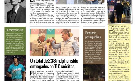 Portada RCG Fronteriza [20 de julio de 2023] Suma Acuña 23 casos de golpes de calor; trabajan para fomentar el respeto a las mascotas y más…