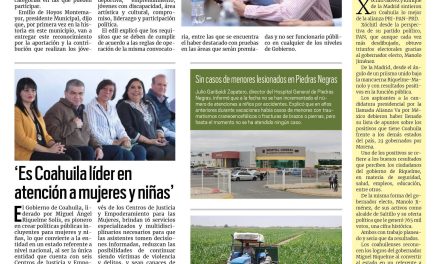 Portada RCG Fronteriza [21 de julio de 2023] Lanzan convocatoria para Presea al Mérito Juvenil 2023; avistan ganaderos mayor número de osos y más…