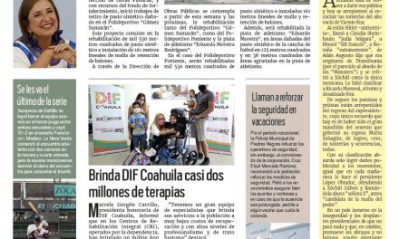 Portada RCG Fronteriza [24 de julio de 2023] Inician rehabilitación de espacios deportivos; aumenta riesgo de incendios por altas temperaturas y más…