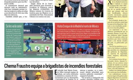 Portada RCG Media [21 de julio de 2023] ‘Es Coahuila líder en atención a mujeres y niñas’; Chema Fraustro equipa a brigadistas de incendios forestales y más…