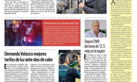 Portada RCG Media [30 de julio de 2023] Sector automotriz tiene meta de 60 mil nuevos empleos para este año; Demanda Velasco mejores tarifas de luz ante olas de calor y más…