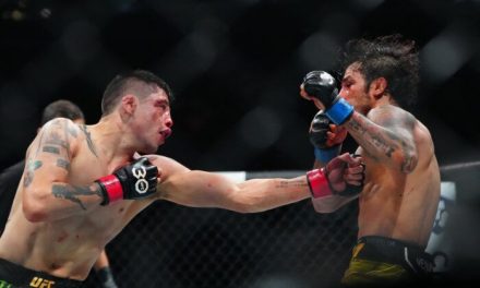 Brandon Moreno defendió el título de la UFC con la mano rota