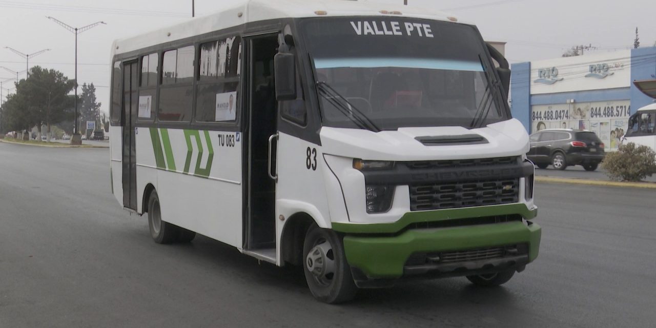 Ramos Arizpe: disminuye servicio de transporte público al 50%