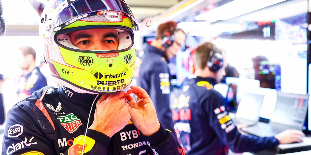 Checo Pérez terminó cuarto en la segunda práctica libre en Silverstone