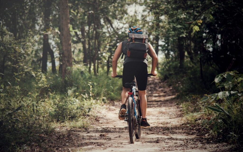 Video: ‘Este es el camino para bicicletas’; ciclista interrumpe a pareja que hacía el ‘sin respeto’ en medio del bosque
