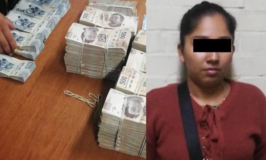 Atrapan a mujer que transportaba más de 5 mdp en el Aeropuerto de la CDMX