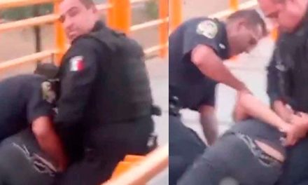 Policía salva a joven que intentaba arrojarse de puente en Chihuahua