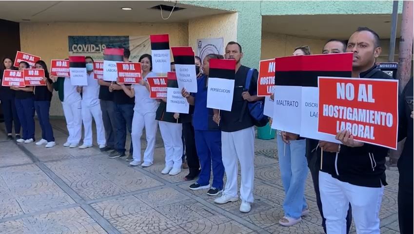 Saltillo: Protestan médicos y enfermeras por acoso laboral en Clínica 73 del IMSS