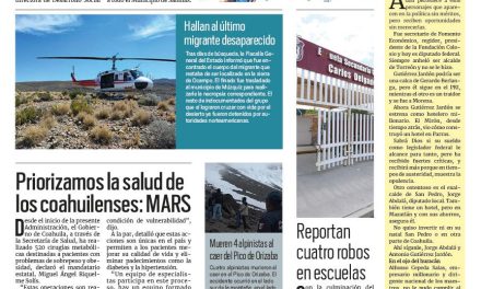 Portada RCG Carbonífera [21 de agosto de 2023] Reciben a Selección Sabinense de Beisbol; exigen viudas de Pasta de Conchos pago de indemnizaciones y más…