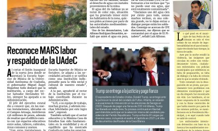 Portada RCG Carbonífera [25 de agosto de 2023] Sigue contaminación del río Sabinas; Busca CFE concretar tratos con productores de carbón y más…
