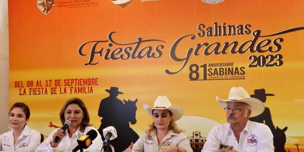 Presentan las Fiestas Grandes de Sabinas