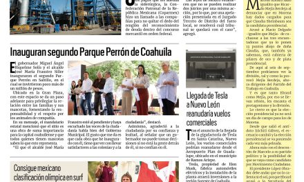 Portada RCG Centro [17 de agosto de 2023] Apoya Coparmex cobro de deudas a AHMSA; regularizan 800 autos ‘chocolate’ y más…