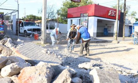 Supervisan avance de obras con concreto hidráulico en Acuña