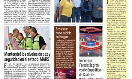 Portada RCG Fronteriza [4 de agosto de 2023] Planifican más proyectos de pavimentación; promueve SNE vacantes en el extranjero y más…