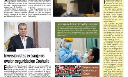 Portada RCG Fronteriza [6 de agosto de 2023] Convoca DIF Acuña al concurso ‘El Platillo de los Abuelos’; Promueven cuidado de salud de las mascotas en Acuña y más…