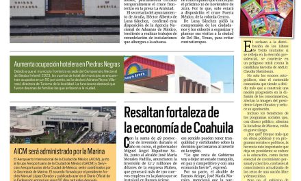 Portada RCG Fronteriza [9 de agosto de 2023] Anuncian cierre del cruce en la presa La Amistad; invierten 20 mdp en obras de mejoramiento y más…