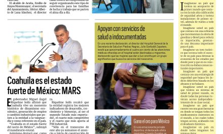 Portada RCG Fronteriza [27 de agosto de 2023] Municipio de Acuña lleva la cultura a las calles; Migración y soledad, factores que aumentan la violencia en las mujeres y más…