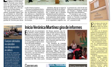 Portada RCG Lagunera [23 de agosto de 2023] Anuncian actividades por fechas patrias; reconocen a bomberos de Torreón y más…