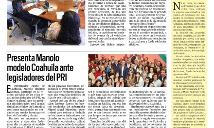 Portada RCG Lagunera [31 de agosto de 2023] Avanza revisión de parque vehicular municipal; atiende Ayuntamiento más de 400 quejas ciudadanas y más…
