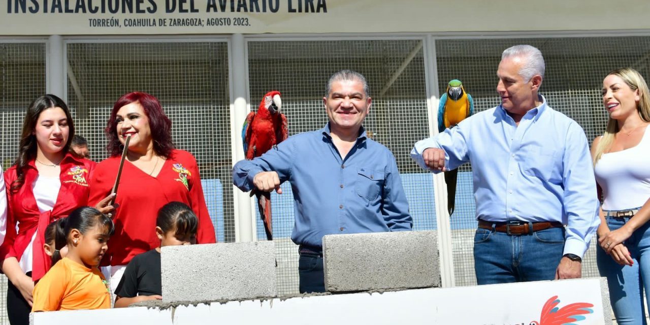 Coloca Riquelme primera piedra del ‘Aviario Lira’