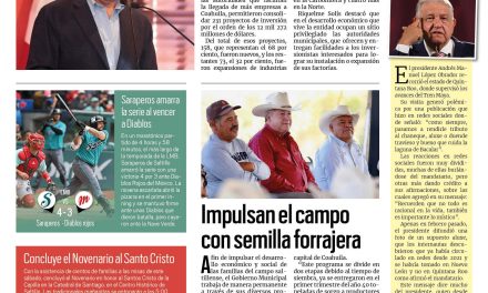 Portada RCG Media [6 de agosto de 2023] Inversionistas extranjeros avalan seguridad en Coahuila: MARS; Impulsan el campo de Saltillo con semilla forrajera y más…