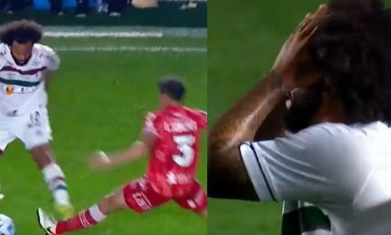 Video: La terrible lesión que provocó Marcelo a Luciano Sánchez en la Copa Libertadores